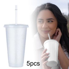 Cups with Lid & Straw - Pack