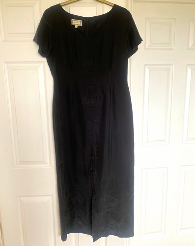 Monsoon black satin - monsoon, long