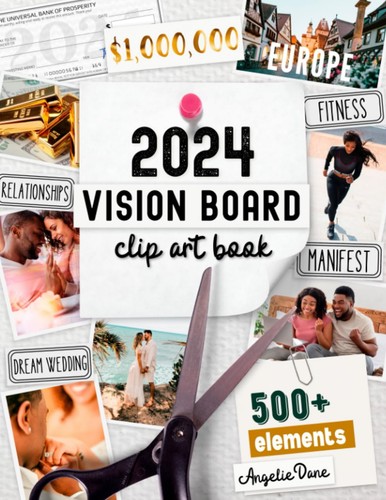 2024 vision board clip art - vision,