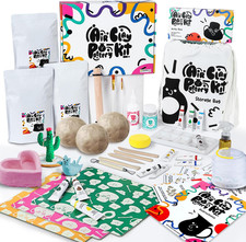 Air Dry DIY Clay Pottery Kit for Beginners & Adults, Sculpting Tools Set & Step-