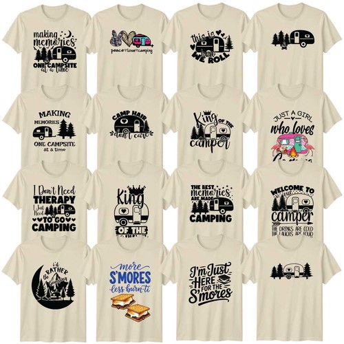 Novelty camping adult shirt - camping, t-shirt