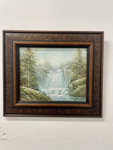 Signed danford oil painting - r,