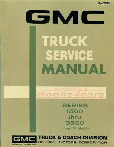 Gmc 1972 shop - manual, service