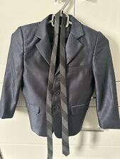 Boys Suits 4 Piece Waistcoat Suit Wedding Page Boy Baby Formal Party navy 