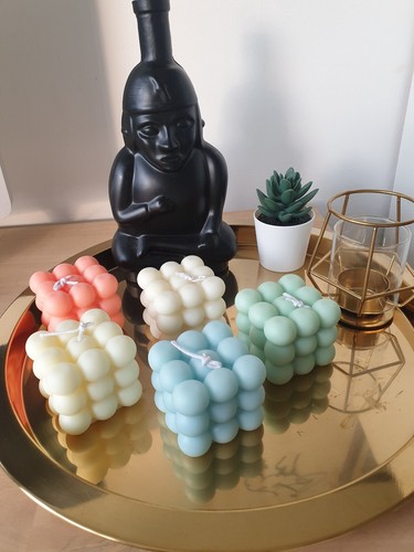 Bubble cube candles candle - /,