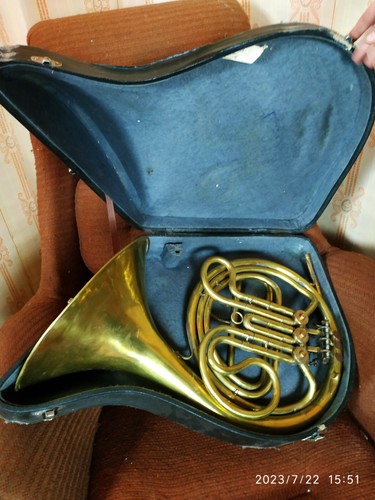 French horn vintage original - french,