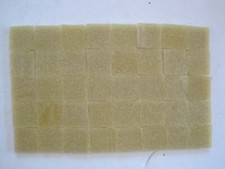 Loose 3/4" (2 cms) square 3mm Glass Mosaic Tiles - 40 pieces - SAND SPECKLED