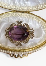Antique 9ct Gold Amethyst &