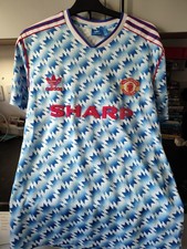Manchester United 1990-1992 Away Shirt Football Retro 2017 Remake XL Umbro