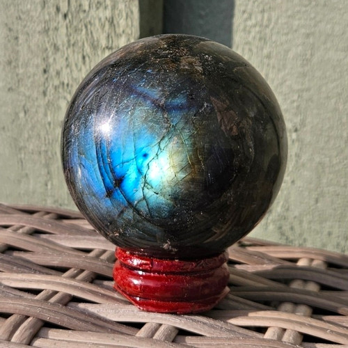 Natural labradorite sphere - natural,