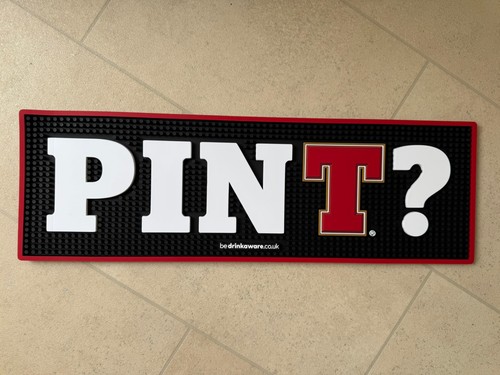 Tennents lager rubber bar - tennents,