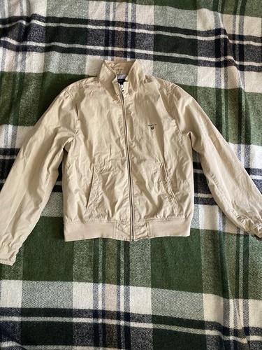 Men gant jacket beige - cotton, m