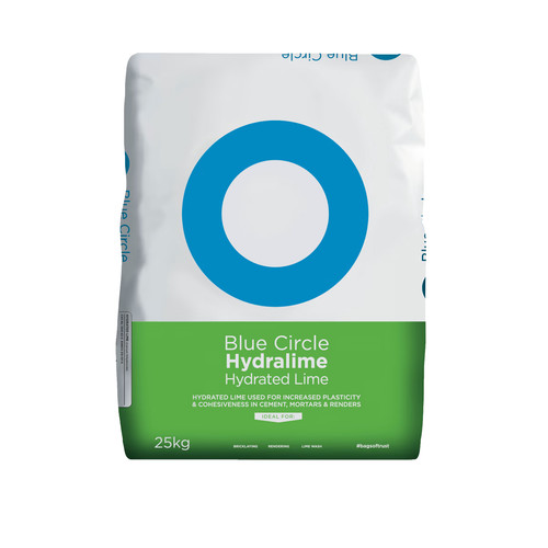 Blue circle hydralime - hydralime, hydrated