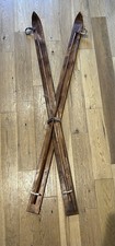 Wooden Skis and poles, unique, handmade by me, very large