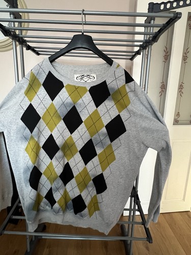 Men grey argyle - grey, argyle/diamond