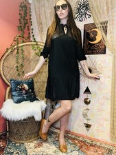 Vintage 60s Mini Dress Black