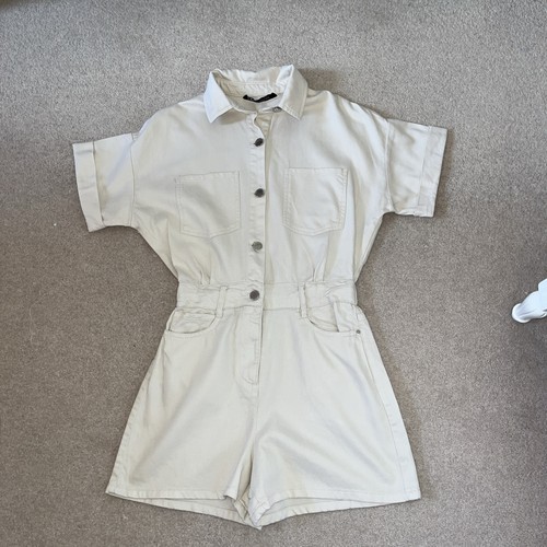 Zara beige jumpsuit - zara,
