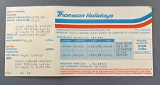 THOMSON HOLIDAYS BRITANNIA