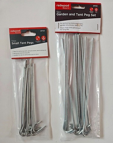 Camping tent pegs - tent, galvanised