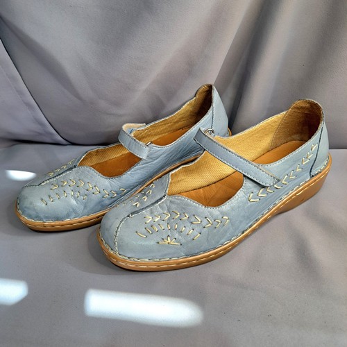 Pavers pale blue leather mary - pavers,