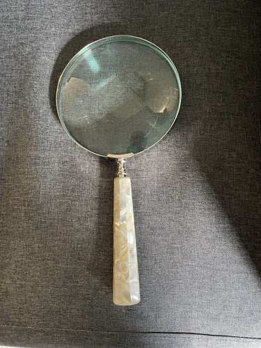 Brass magnifying glass with - brass,