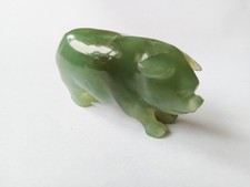 vintage jade/jadite pig
