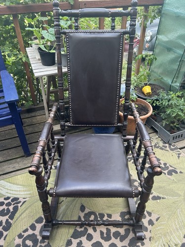 Lightweight leather rocking - lightweight,