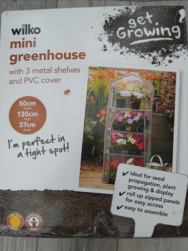 Wilko mini greenhouse with - mini,