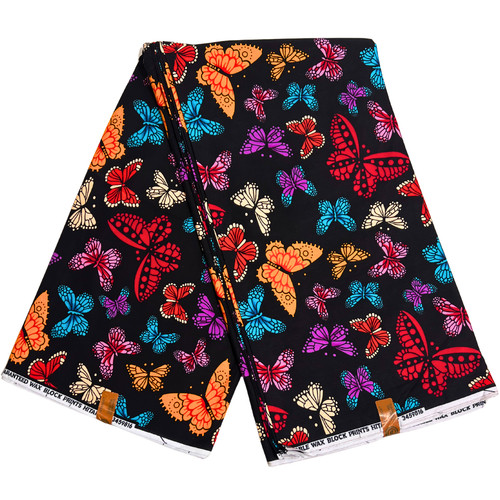African ankara butterfly print - african,