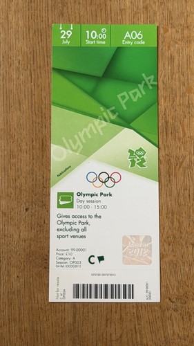 Ticket 2012 london olympics - ticket,