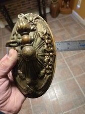 Vintage Brass Wall Mounted Piped Gas Light Flame