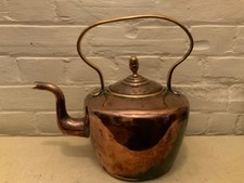Large vintage copper kettle