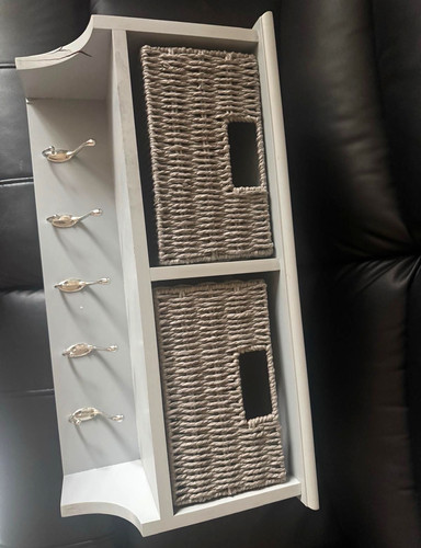 Wall mounted white wood - white,