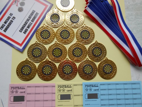 Darts metal medals with - 50,