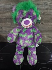 Joker Build A Bear 2019 Batman 80th Anniversary Plush Bear Doll DC Comics 18” 
