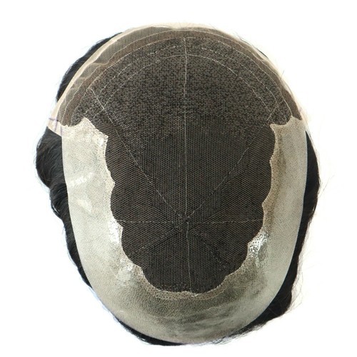 Mens french lace front - front, hair