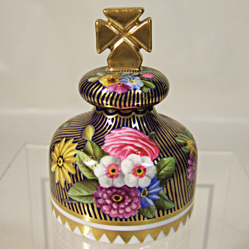 Spode perfume bottle - perfume, onion
