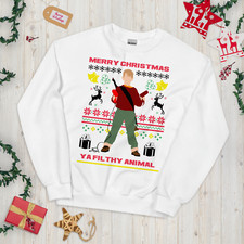 Home alone christmas jumper - home,