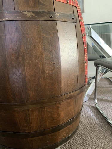 Whiskey barrel chair used - 2x, chair,