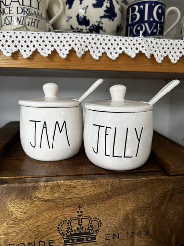 Rae dunn white jam and - jam,