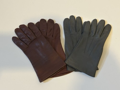 Vintage leather gloves bundle - leather,