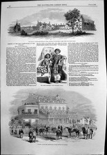 Old Antique Print Opening Race