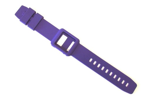 Purple silicone skin watch - silicone,