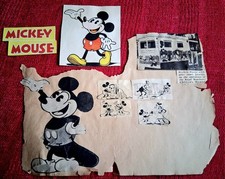 Vintage mickey mouse scrapbook - mouse,