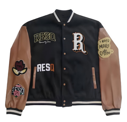 Black varsity jacket - varsity,