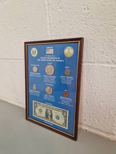 Vintage framed coin the united - vintage,