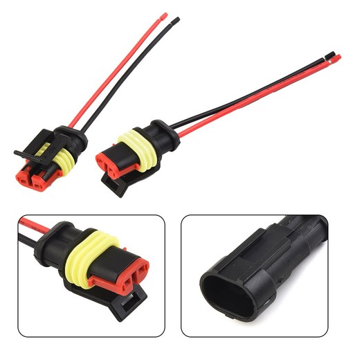 Amp tyco 2pin 12v waterproof - 2pin,