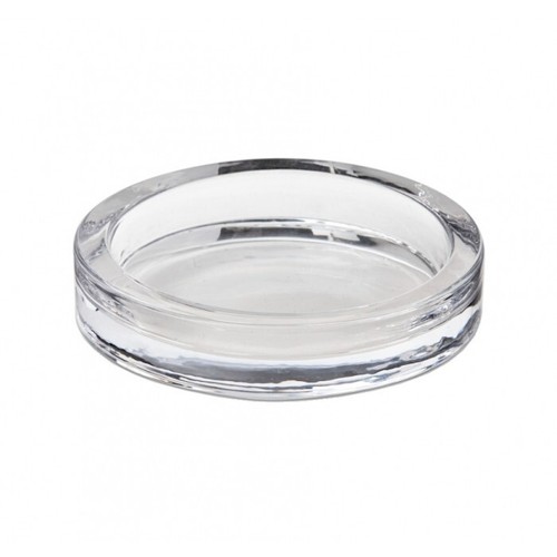 Clear glass round - clear,
