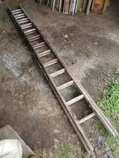 Vintage wooden rung double - rung,