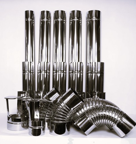 Stainless steel flue - stainless,